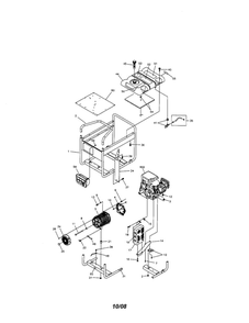 Main Unit Diagram and Parts List for 58033139  Briggs and Stratton Generator